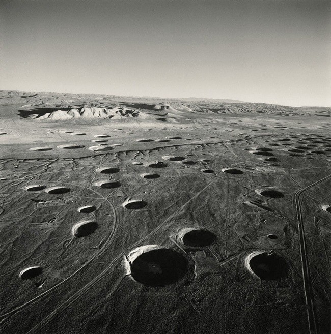 Craters from nuclear explosions. - USA, Crater, Nuclear tests, Old photo