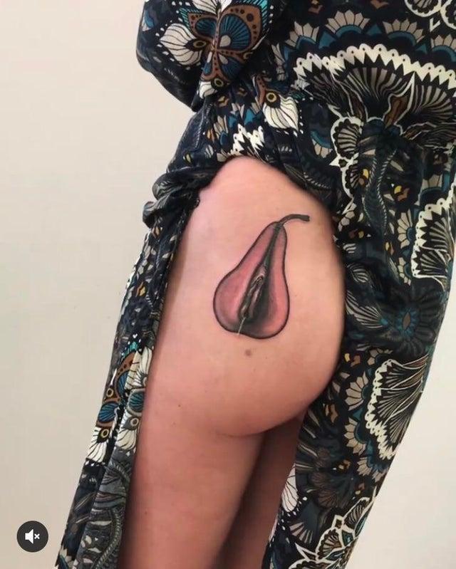 What place do people think when they get such tattoos on themselves? - NSFW, Tattoo, Idiocy