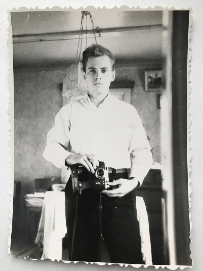 Selfie. 1957 - Selfie, My, The photo, Self-portrait, Old photo