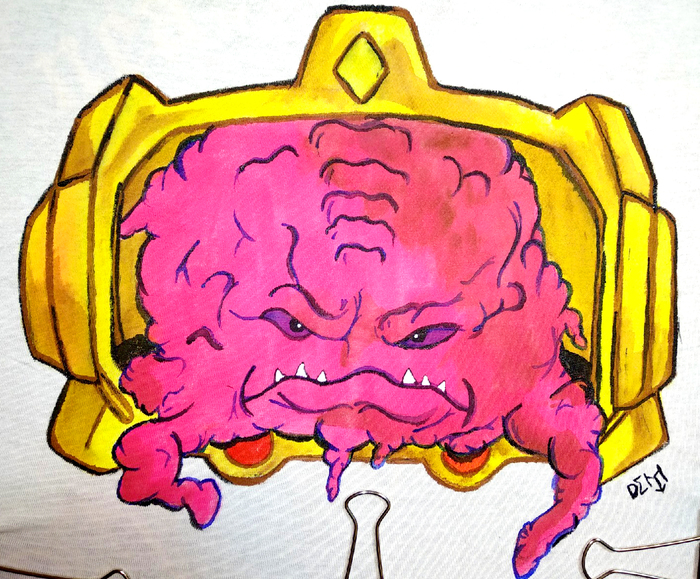 A Krang T-shirt, and a little podcast about the Teenage Mutant Ninja Turtles universe. - Video, With your own hands, T-shirt, Podcast, Kreng, My