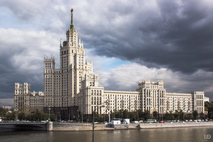 Residential building on Kotelnicheskaya embankment. - Moscow, Skyscraper, House, beauty, Aesthetics, High-rise building