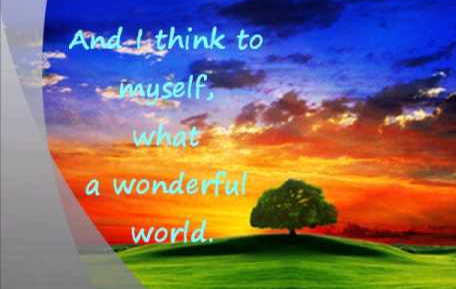 What f wonderful world