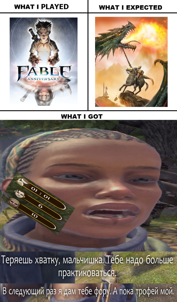 Briefly about Fable Anniversary - My, Fable Anniversary, Memes, Games