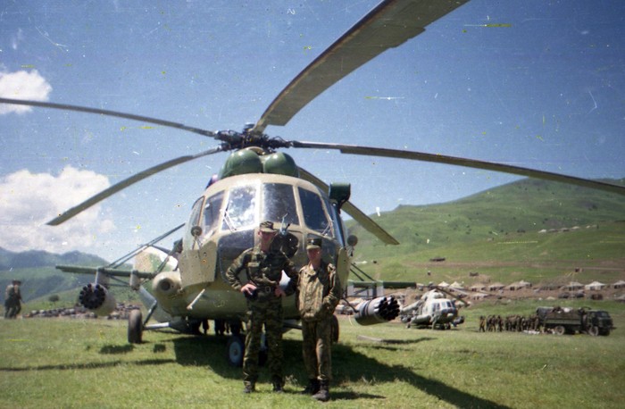 … June 2000 - about the city of the ruins of Tuskh-th, dshmg KTORU arrived for reinforcement. - My, , Border guards, Chechnya