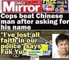 -What is your name? -And you... - Picture with text, Translation, Heading, Police, Newspapers
