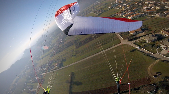 Man, your ear is bent - My, Paragliding, paragliding, Suddenly, Extreme, The photo