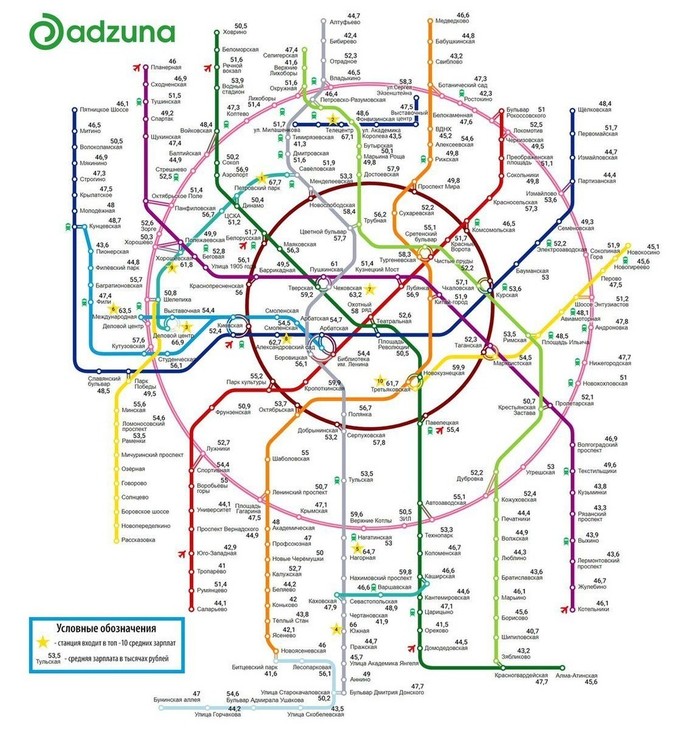 Zpshnaya map of default city - Moscow, Moscow Metro, Finance, Suspicious