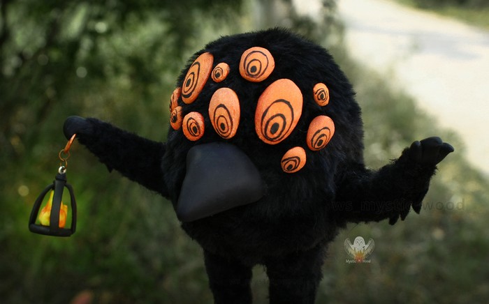 Big bird - My, Lobotomy Corporation, , Birds, Polymer clay, Handmade, Needlework without process, Longpost