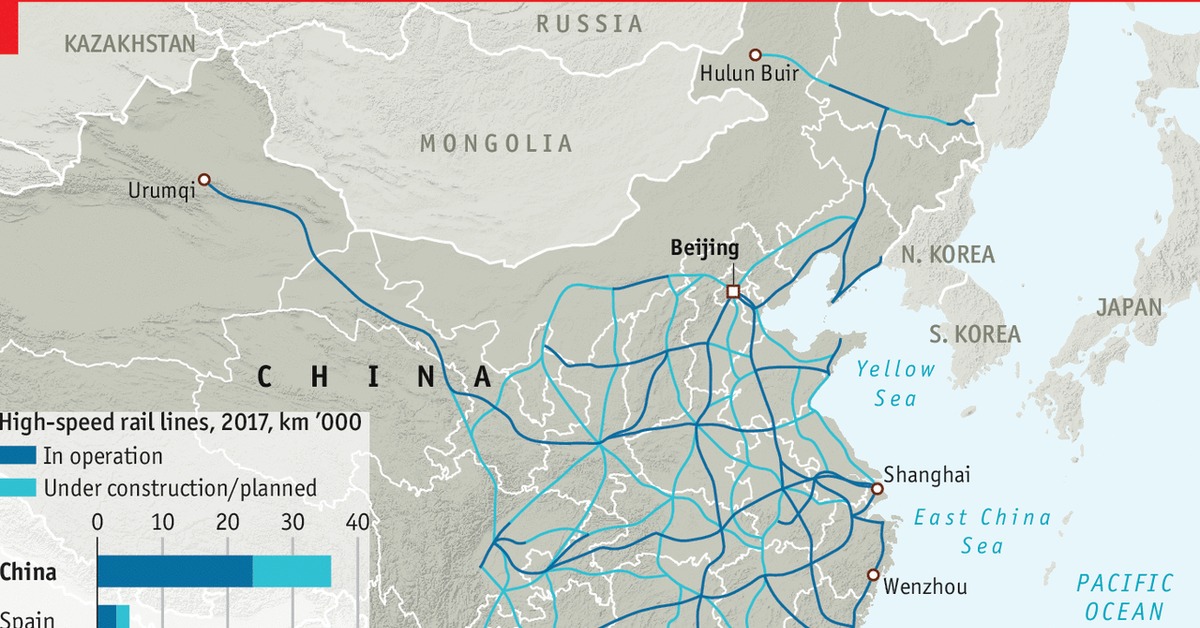 Китай железные дороги карта