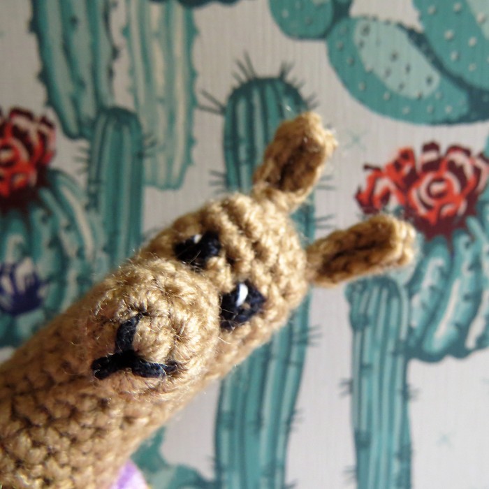 Llama - My, Llama, Knitting, Crochet, Needlework without process, Needlework, Toys, Cactus, Longpost