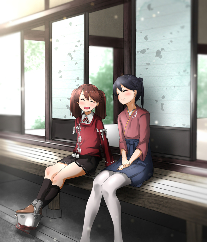 Ryuujou & Houshou - Kantai Collection, Аниме, Anime Art, Ryuujou, Houshou