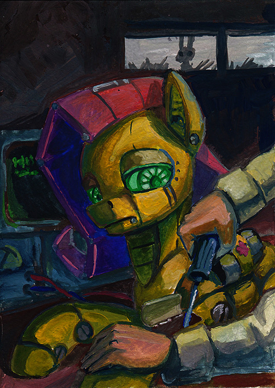 Flutterbot - My little pony, Fluttershy, Robotpony, Lexx2dot0