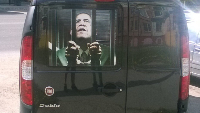 obamamobile - My, Barack Obama, Black people, In a cage