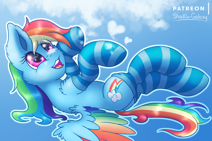 Fluffy Clouds My Little Pony, Ponyart, Rainbow Dash, MLP , Shad0w-galaxy