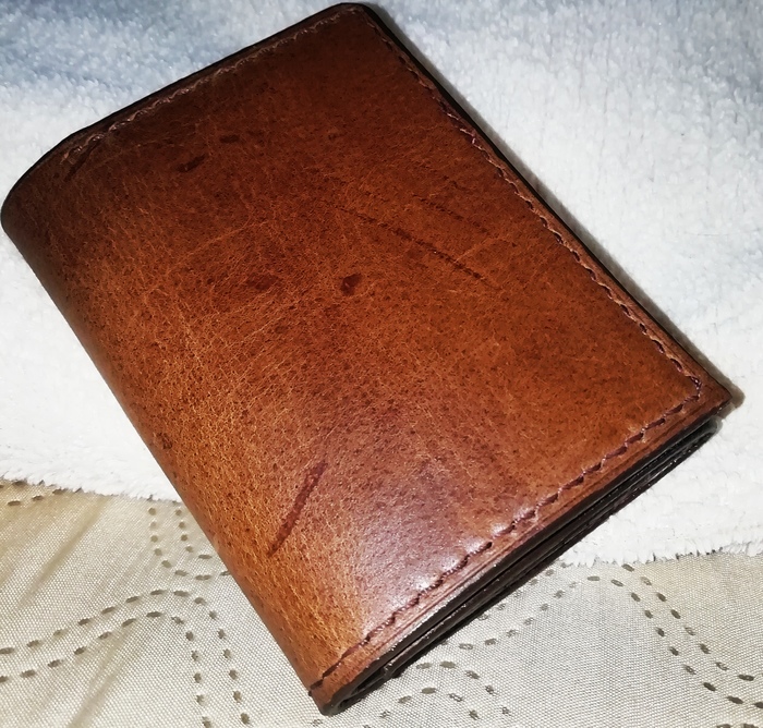 Scarred wallet. - My, Needlework, Wallet, Longpost