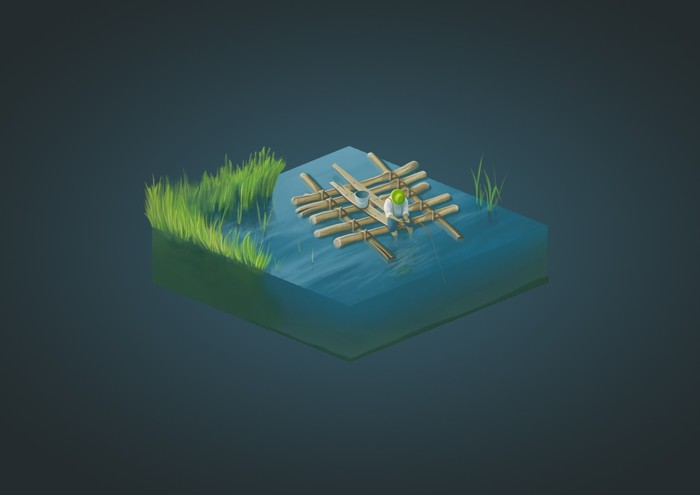 A bit of isometric - My, Photoshop, Drawing, Isometric, Longpost