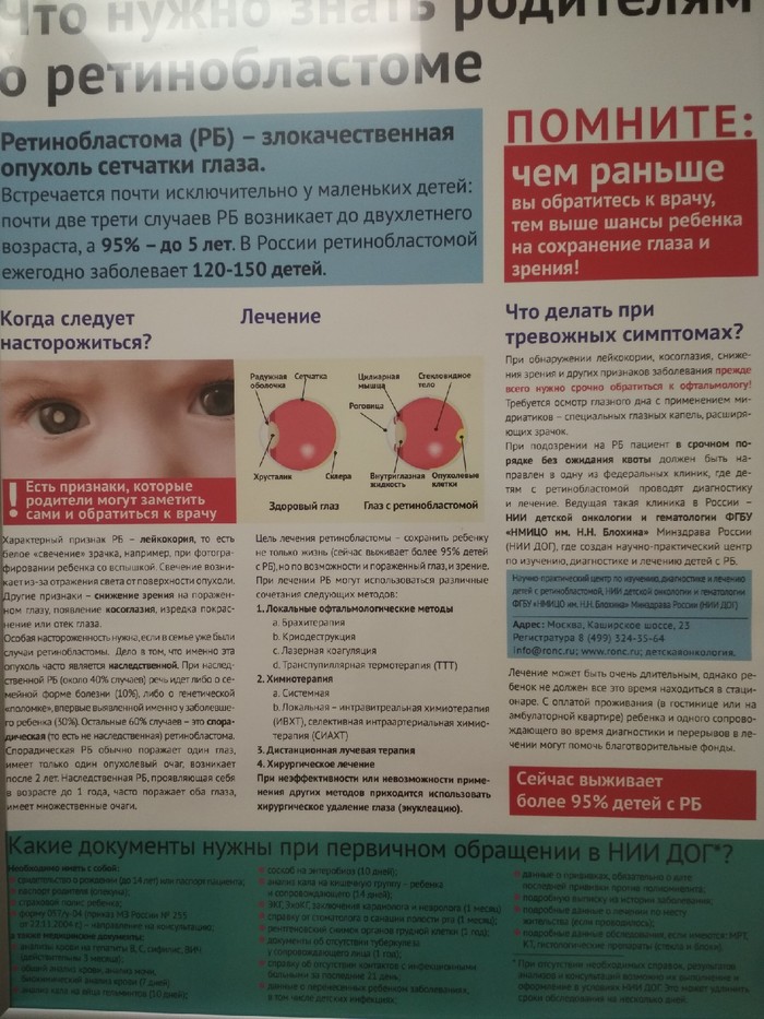 Retinoblastoma. - No rating, Crayfish, Blokhin Cancer Center, Retinoblastoma, Children