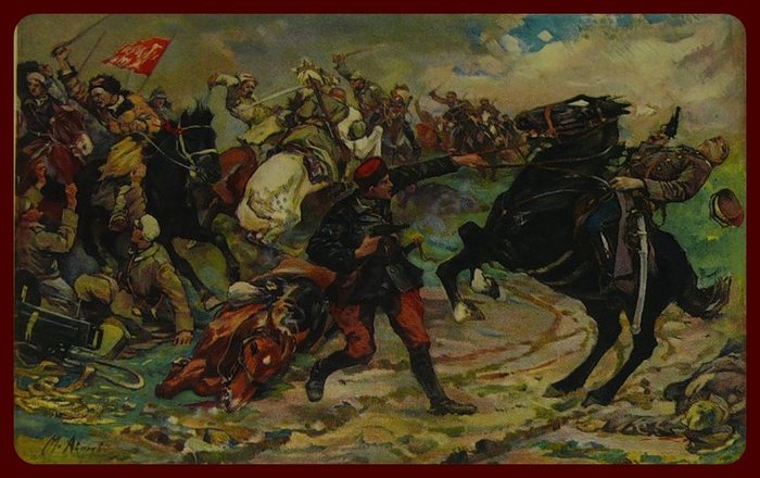 Красный дьявол (1970) СССР, Длиннопост, Диафильм, Прошлое, Картинка с текстом, Диафильмы
