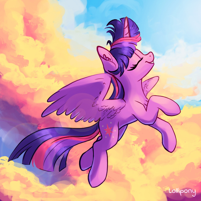 Twi In The Sky - My Little Pony, PonyArt, Twilight sparkle, Lolliponybrony