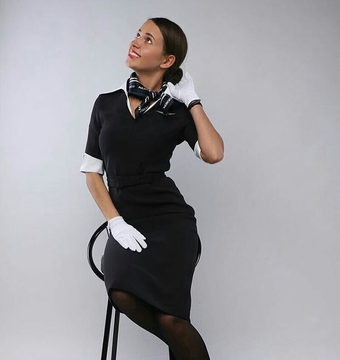 Стюардессы Стюардесса, Красивая девушка, Девушки, Аэрофлот, Униформа, Фотография, Длиннопост