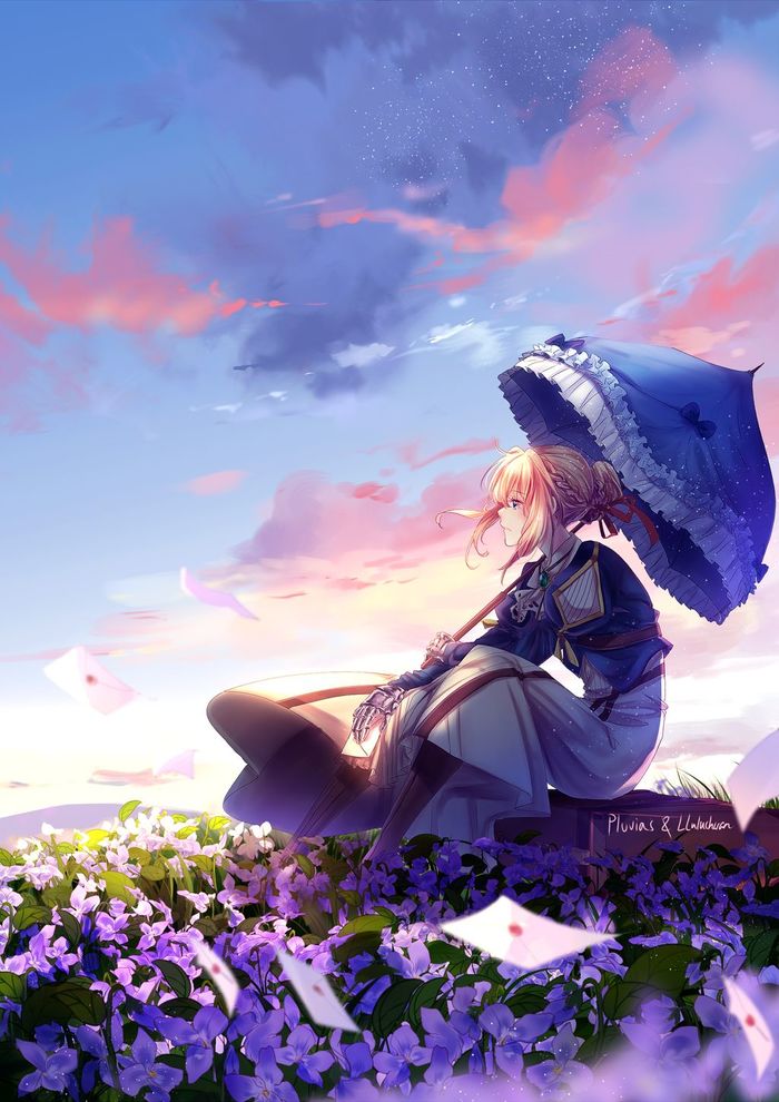 Violet Evergarden - Арт, Рисунок, Аниме, Violet Evergarden, Lluluchwan