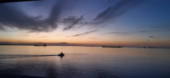 Los Angeles sunrise... - My, Los Angeles, dawn, Ship