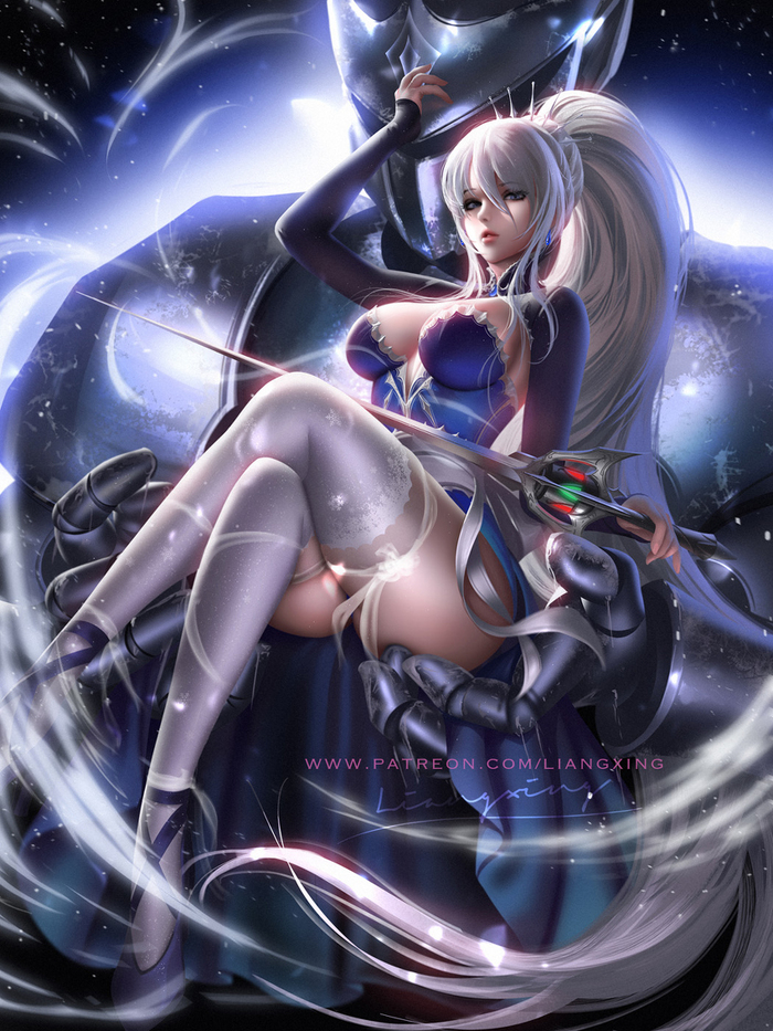 Weiss Schnee byLiang Xing RWBY, Weiss Schnee, Anime Art, , Liang Xing,  , Pixiv, 