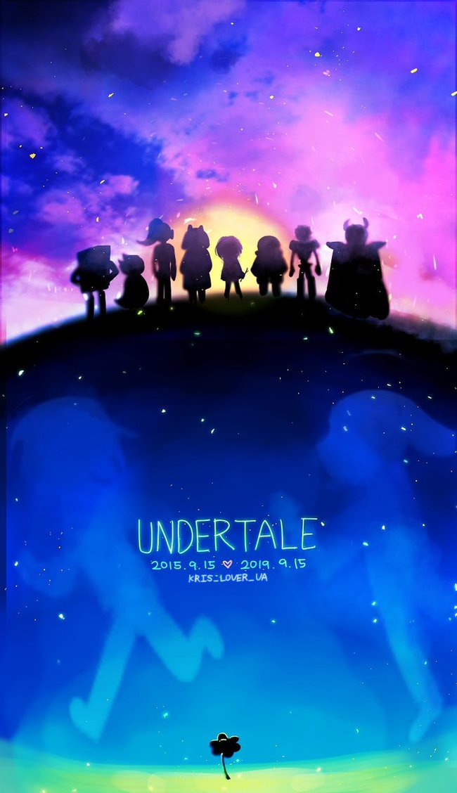 The second collection of art in honor of the fourth anniversary of Undertale - Undertale, Alltogether, Games, Longpost, Art