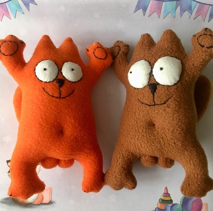 Simon's cats - My, Simon's cat, Handmade, Soft toy, cat, Longpost