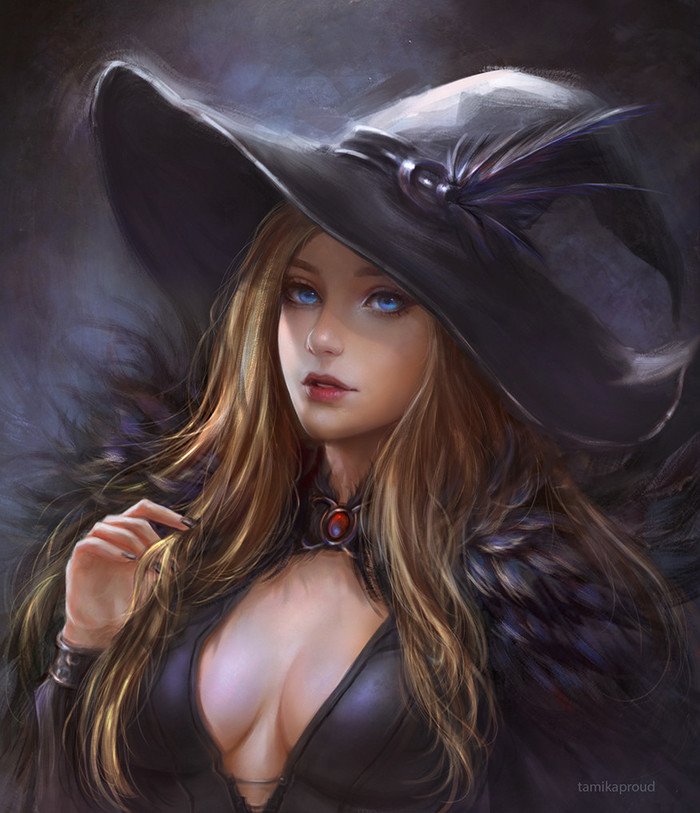 Witch - Art, Drawing, Girls, Witches, Tamikaproud