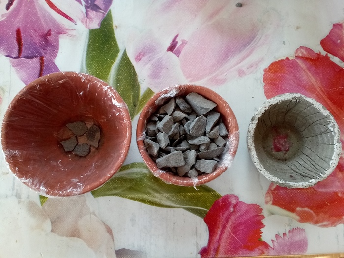 Как сделать цементные горшки Поделки с процессом, цветы, кактус, длиннопост, цемент, горшки