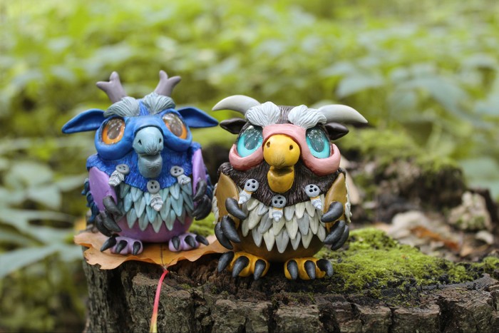 Owlwolves Horde/Alliance - My, World of warcraft, Warcraft, Polymer clay, Saint Petersburg, Blizzard, Longpost