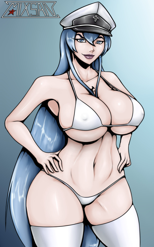 Esdeath - NSFW, Моё, Esdeath, Akame ga Kill, Аниме, Фан-Арт