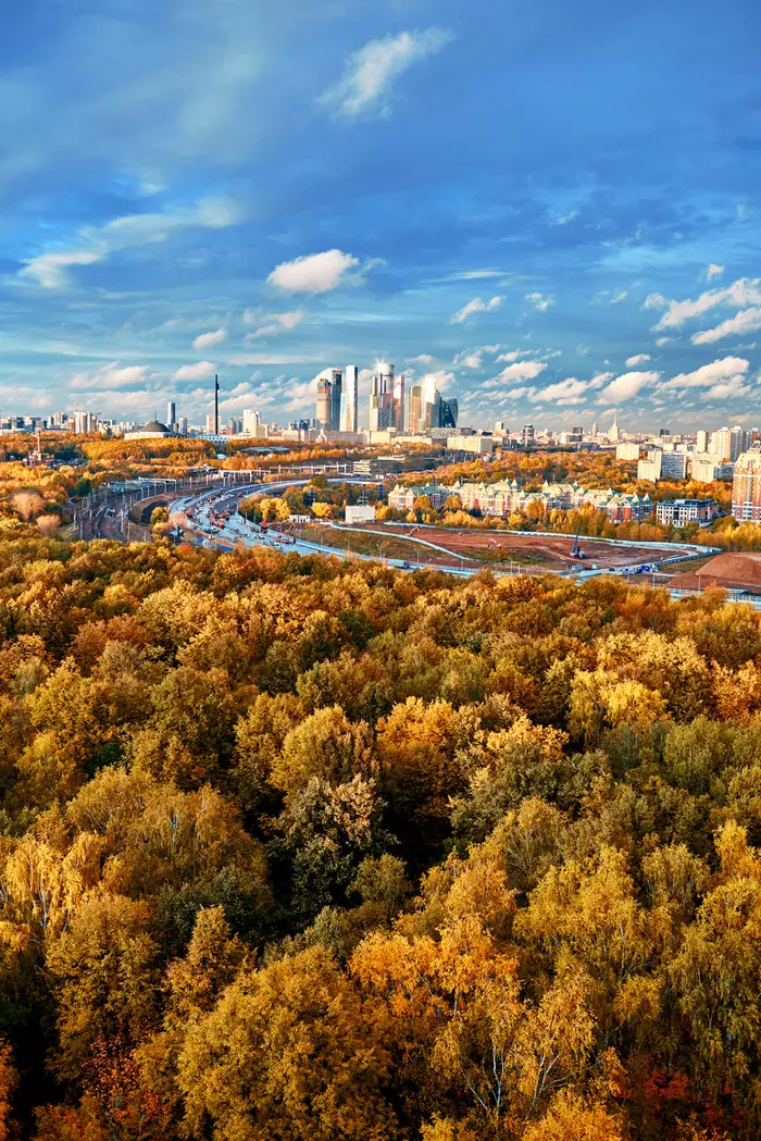 Последний тёплый день. - Моё, Осень, Фотография, Москва-Сити, Москва