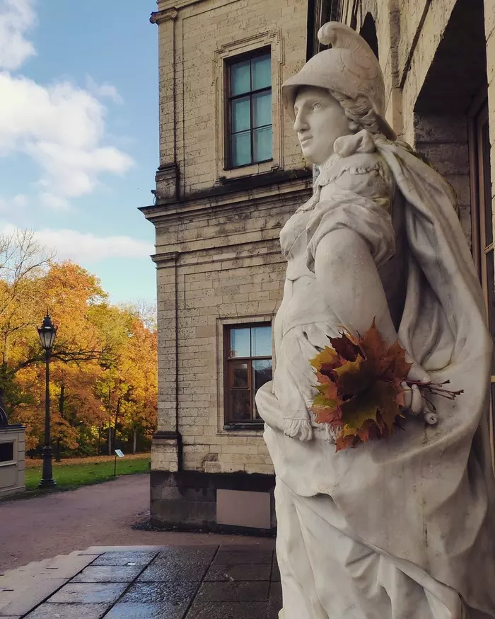 Осень в Гатчине - Моё, Скульптура, Гатчина