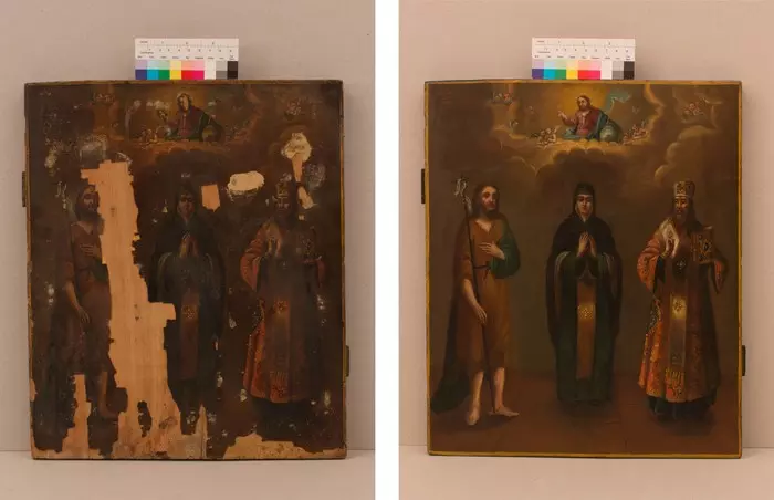 Icon restoration - My, Restoration, Icon, Church, Metal, Saint Petersburg, , It Was-It Was, Longpost