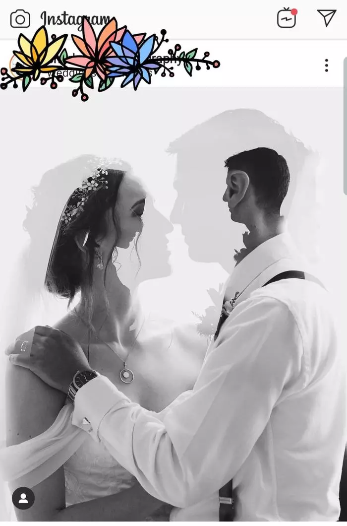 Not the best example of double exposure - Wedding, Double exposure, Screenshot, Instagram, The photo