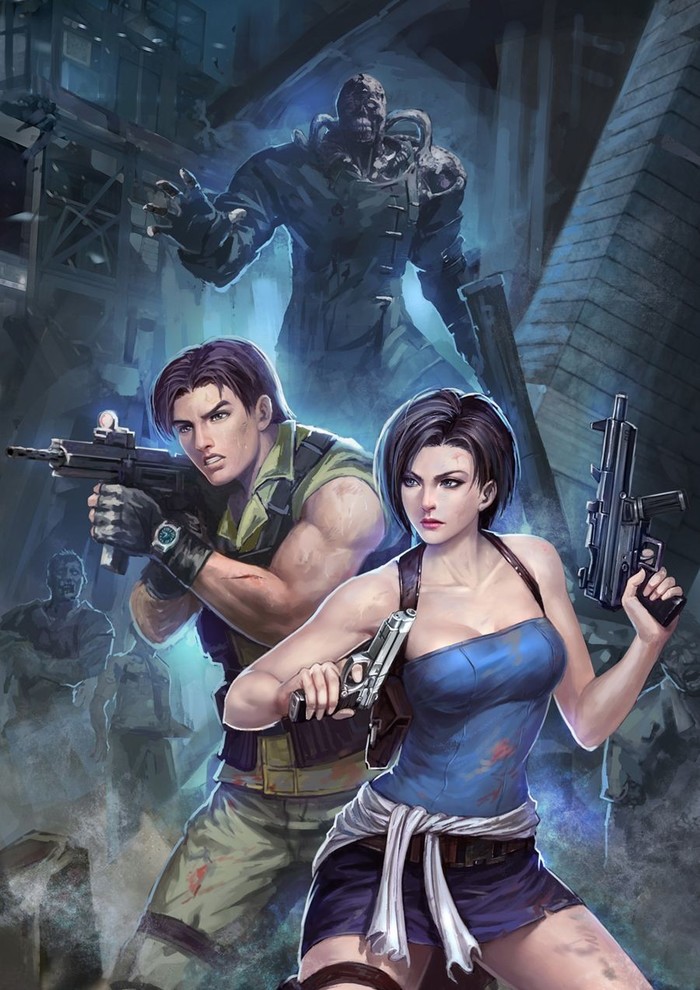 Jill Valentine and Carlos , , Capcom, Resident Evil, Resident Evil 3, Jill Valentine, Nemesis