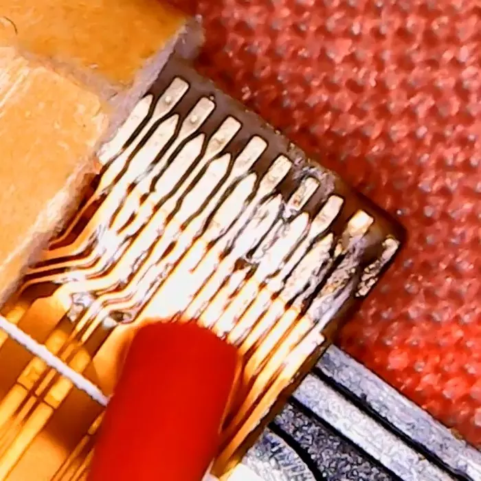 Restoration of the smartphone cable after liquid ingress. - My, Repair of equipment, Repair, Plume, Recovery, Soldering, Video, Longpost, Microscope