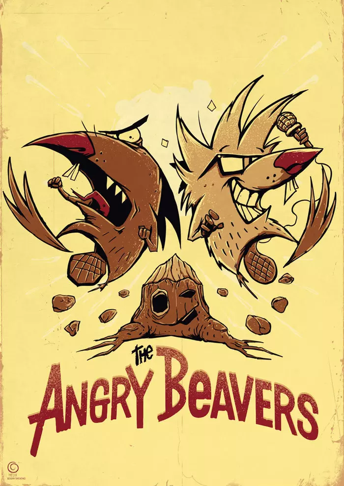 cool beavers - My, Cool Cartoon Beavers, Fan art, Longpost