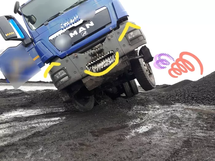 Fun truck. - My, Auto, Humor, Road accident