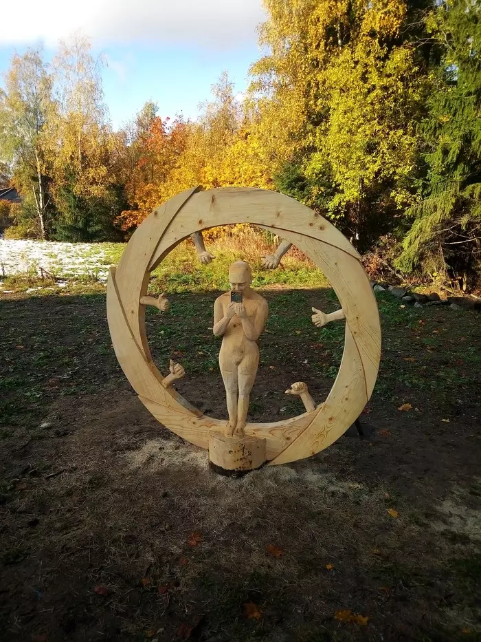 The statue - Sculpture, Creation, The statue, Tree, My