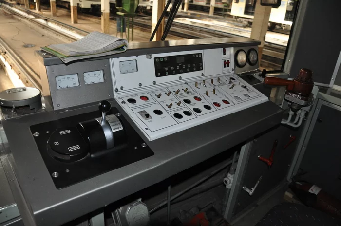 Control panel at Tbilisi Metro trains - Metro, Tbilisi, Number plate