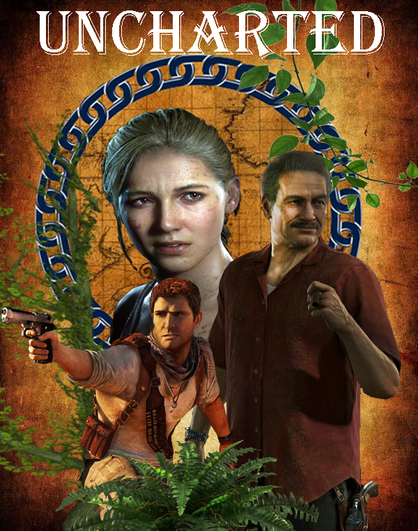 Uncharted poster made in photoshop - My, Uncharted, Photoshop, Fan posters, Poster