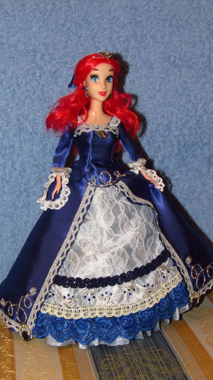 Dress for Ariel! - My, Needlework, Handmade dolls, Longpost