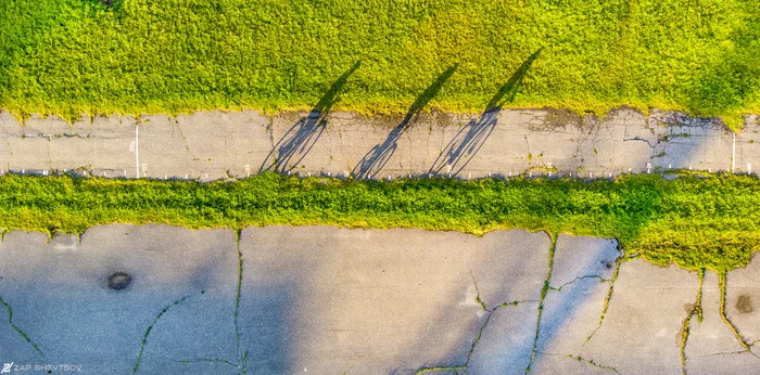 Interesting bike shadows...wait a minute? - My, Zapworld, The photo, Humor, Photoshop master, Drone