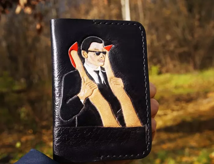 Bigboss... - My, Embossing on leather, With your own hands, Needlework without process, Cover, Video, Longpost
