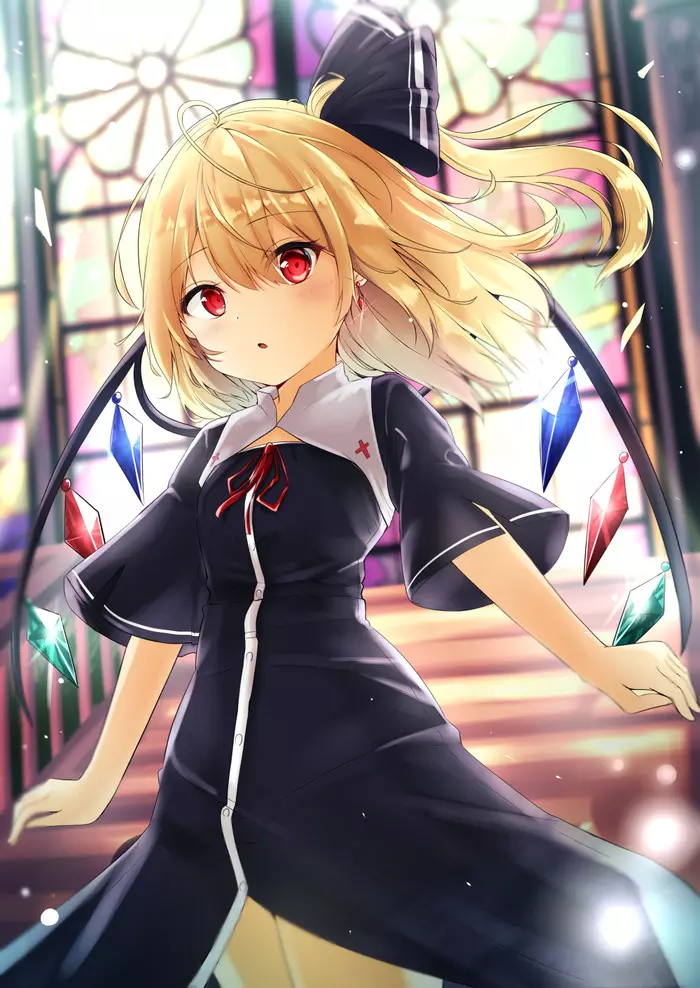 Flandre scarlet - Touhou, Flandre scarlet, Anime art, Anime, Not anime, 