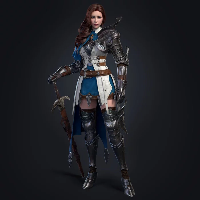 Woman knight - Art, Warrior, Female, Armor, Women