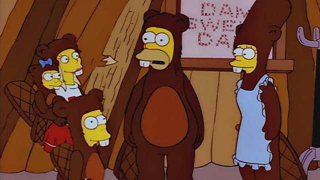 Simpsons for every day [October 17] - The Simpsons, Every day, Beavers, Cool Cartoon Beavers, All beaver, GIF, Longpost